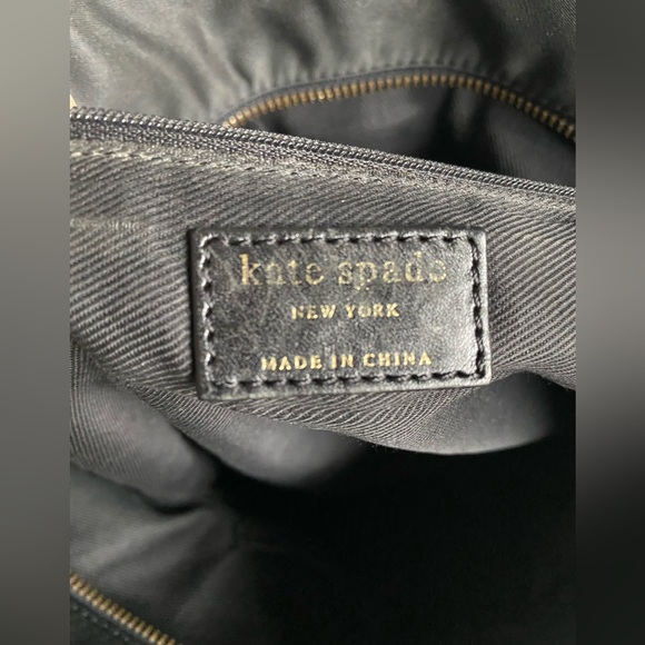 Kate Spade New York Black Nylon Gold Hardware Tote Bag - Picture 6 of 9